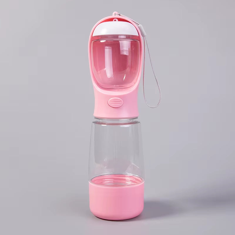 3-in-1 Portable Pet Water Bottle: Multifunctional Outdoor Water Dispenser for Dogs and Cats, Leak-Proof Design