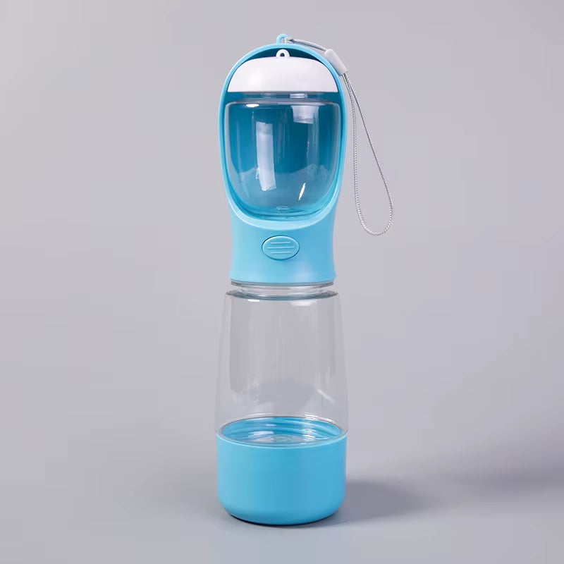 3-in-1 Portable Pet Water Bottle: Multifunctional Outdoor Water Dispenser for Dogs and Cats, Leak-Proof Design